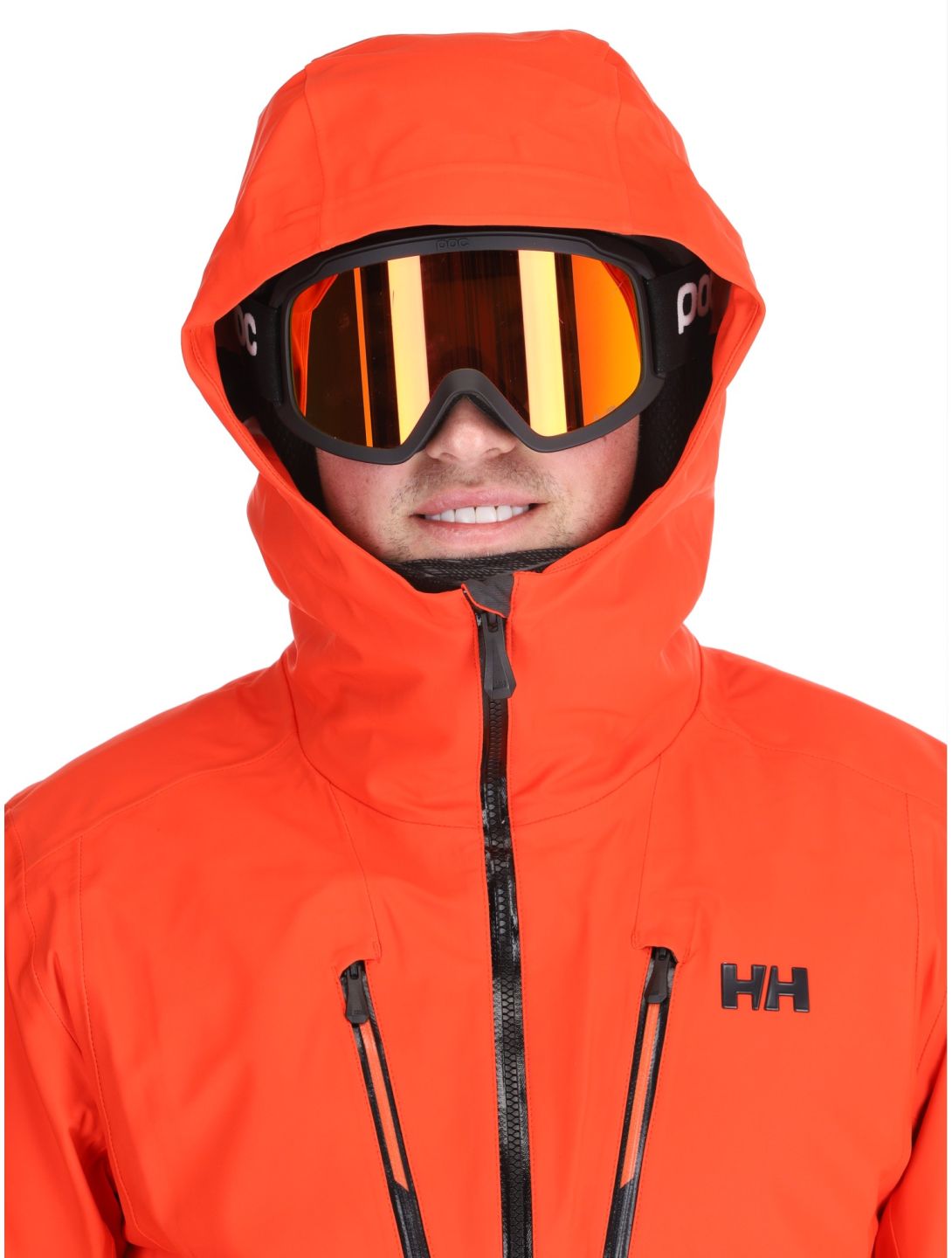 Helly Hansen, Alpha 3L Long Shell AB Hardshell jas heren Cherry Tomato Oranje 