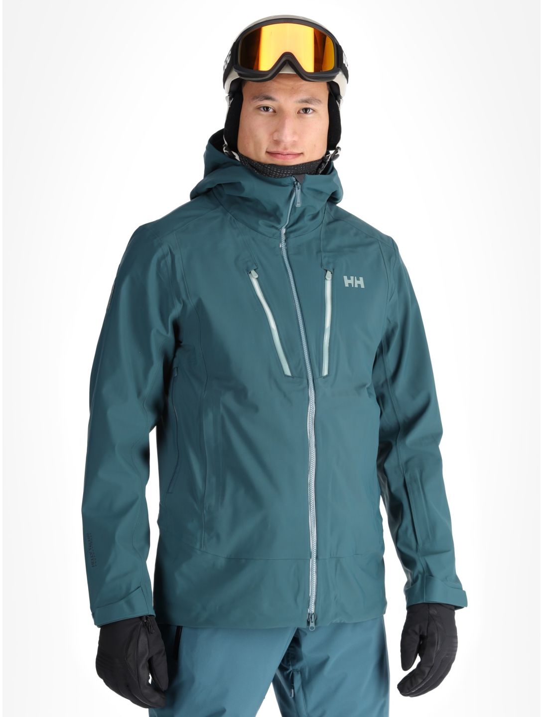 Helly Hansen, Alpha 3L Long Shell AB Hardshell jas heren Dark Creek Groen 