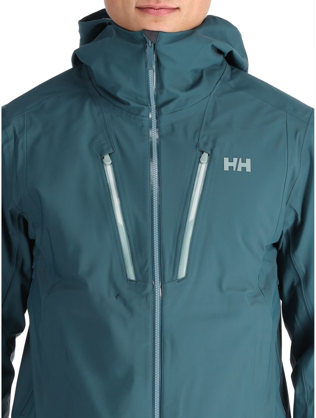 Helly Hansen, Alpha 3L Long Shell AB Hardshell jas heren Dark Creek Groen 