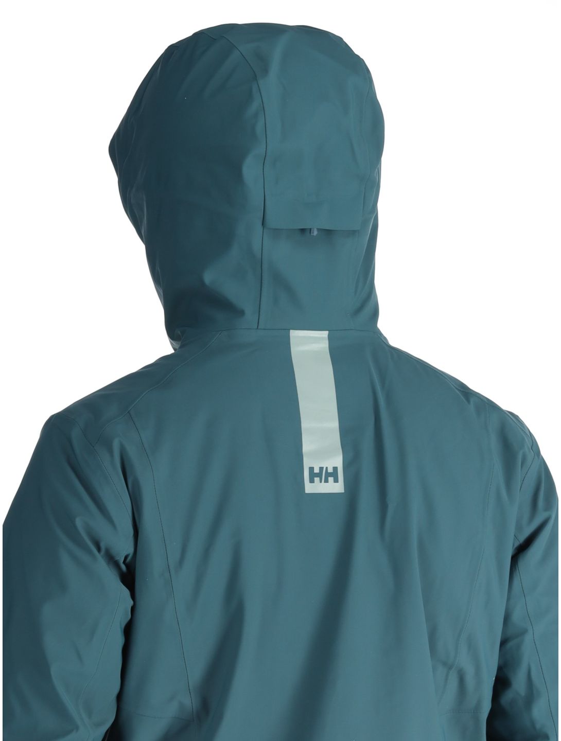 Helly Hansen, Alpha 3L Long Shell AB Hardshell jas heren Dark Creek Groen 