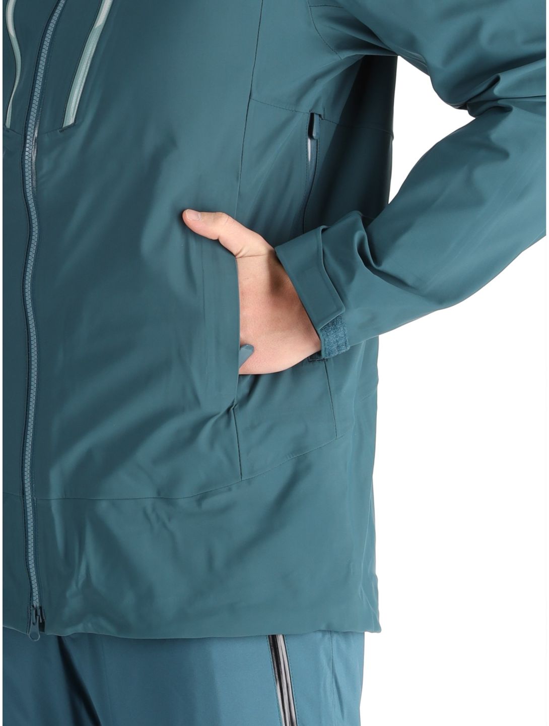 Helly Hansen, Alpha 3L Long Shell AB Hardshell jas heren Dark Creek Groen 