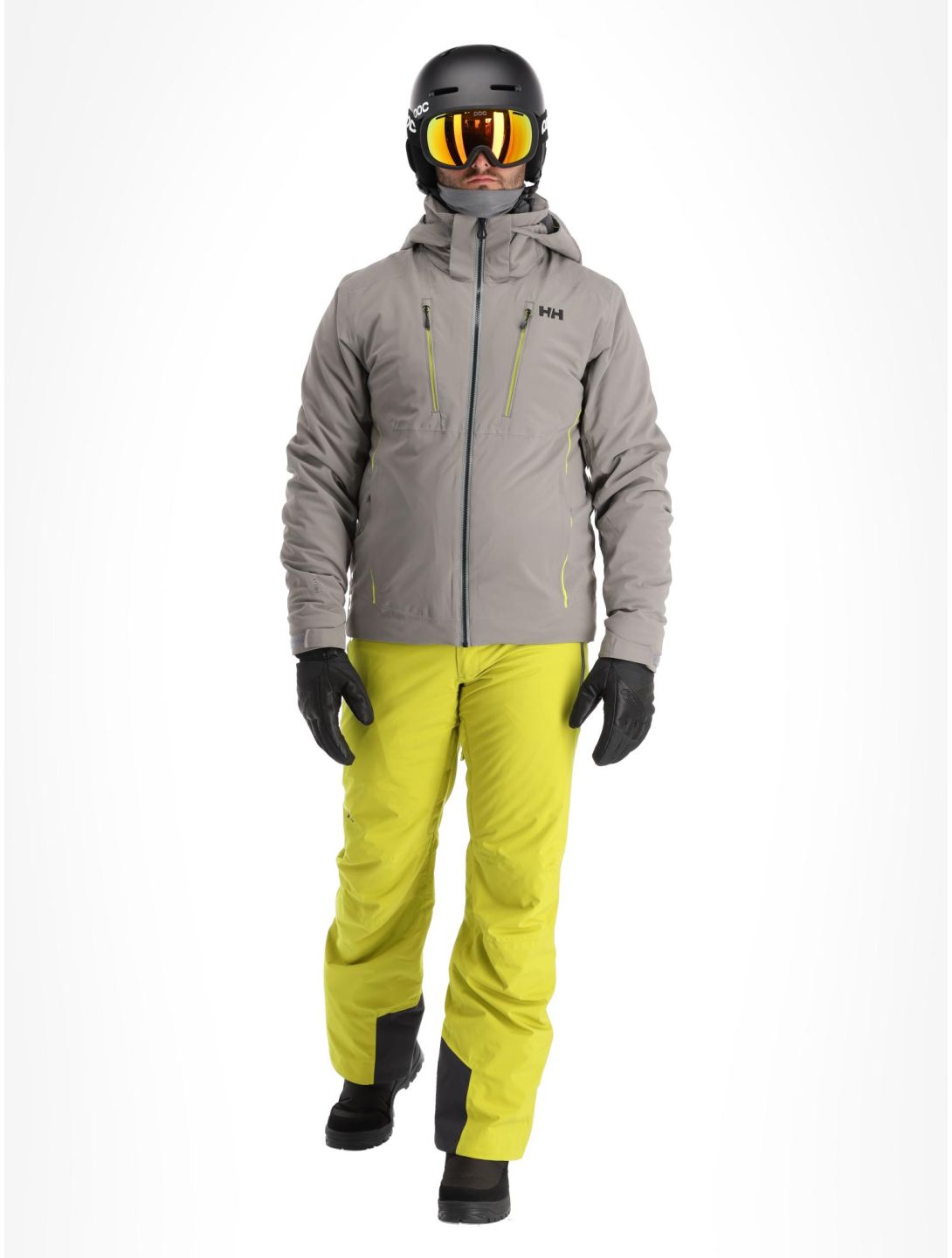 Helly Hansen, Alpha 4.0 ski-jas heren Concrete grijs 