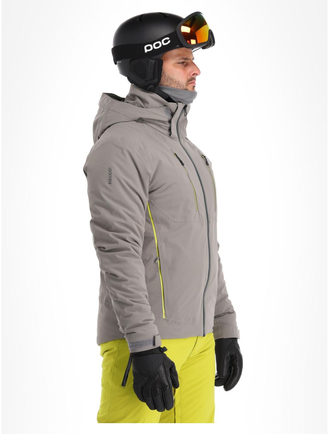 Helly Hansen, Alpha 4.0 ski-jas heren Concrete grijs 