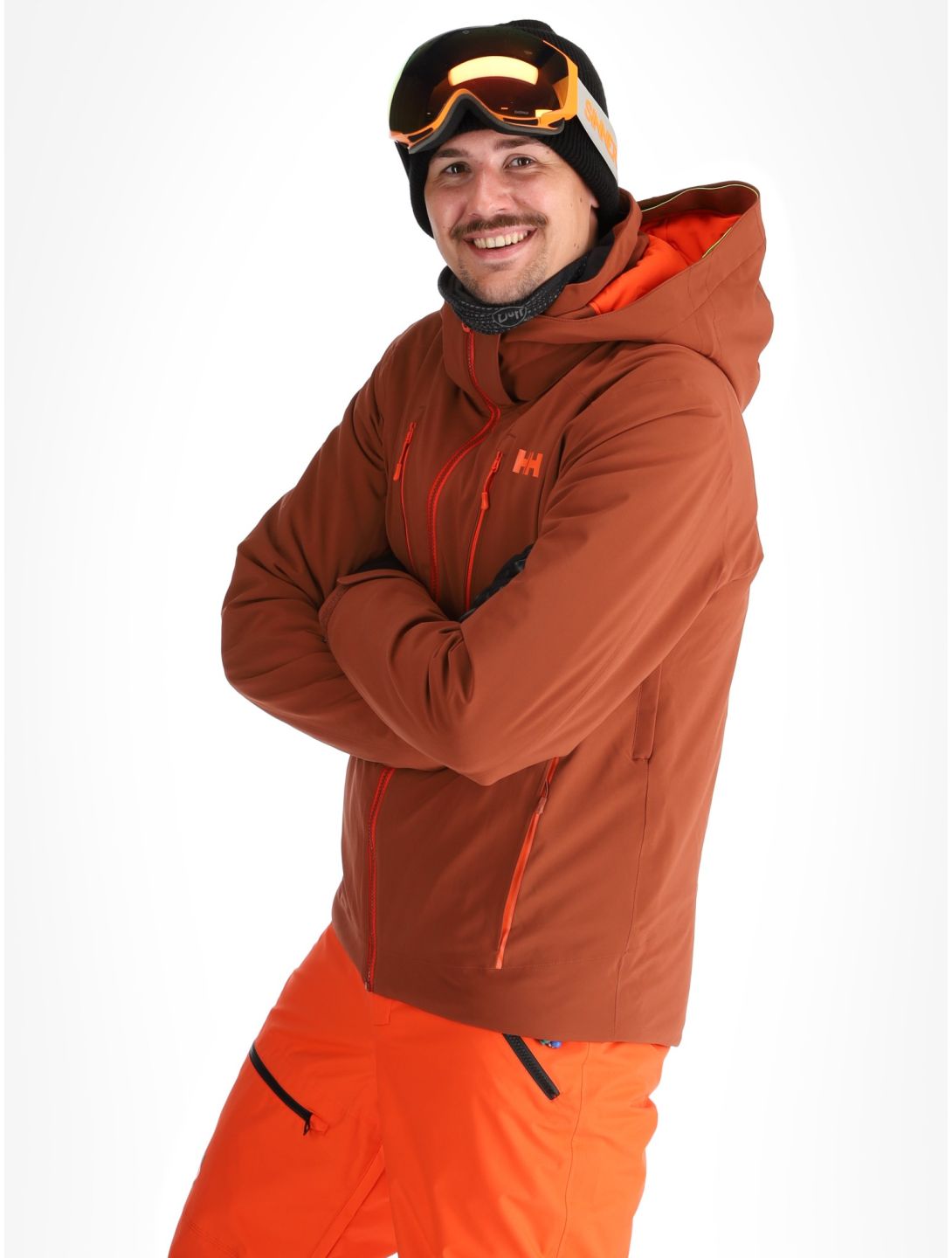 Helly Hansen, Alpha 4.0 ski-jas heren Iron Oxide bruin 