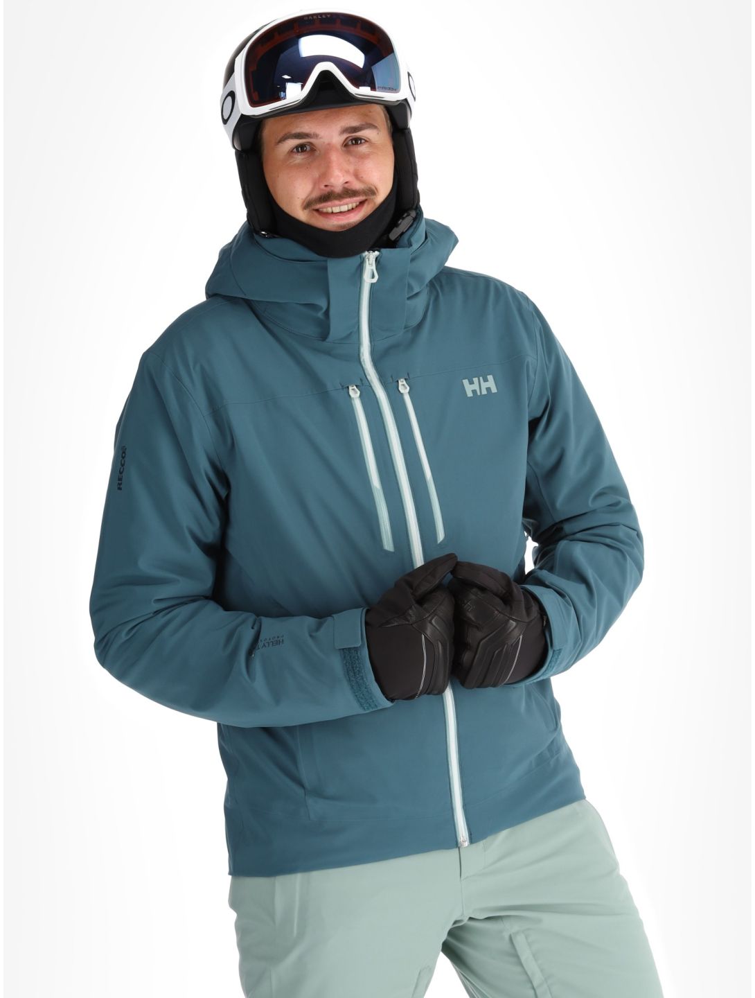 Helly Hansen, Alpha Lifaloft ski-jas heren Dark Creek blauw 