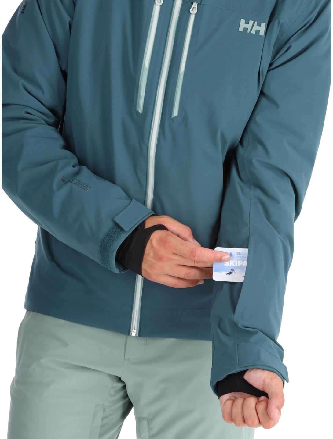 Helly Hansen, Alpha Lifaloft ski-jas heren Dark Creek blauw 