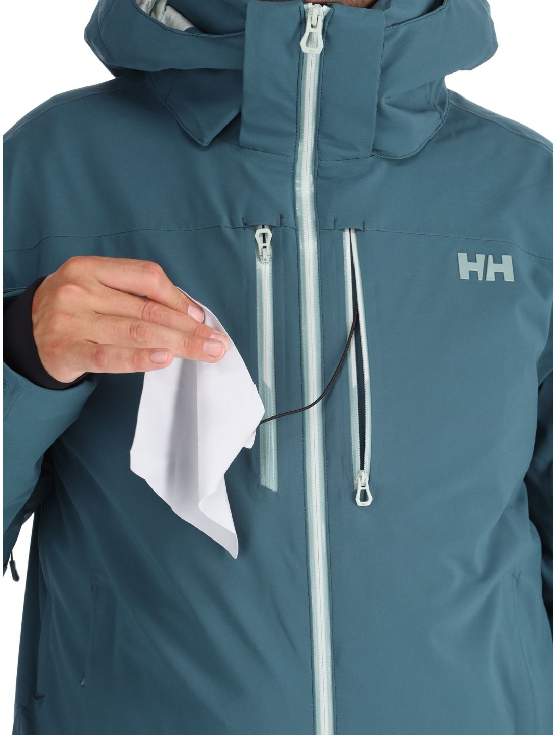 Helly Hansen, Alpha Lifaloft ski-jas heren Dark Creek blauw 