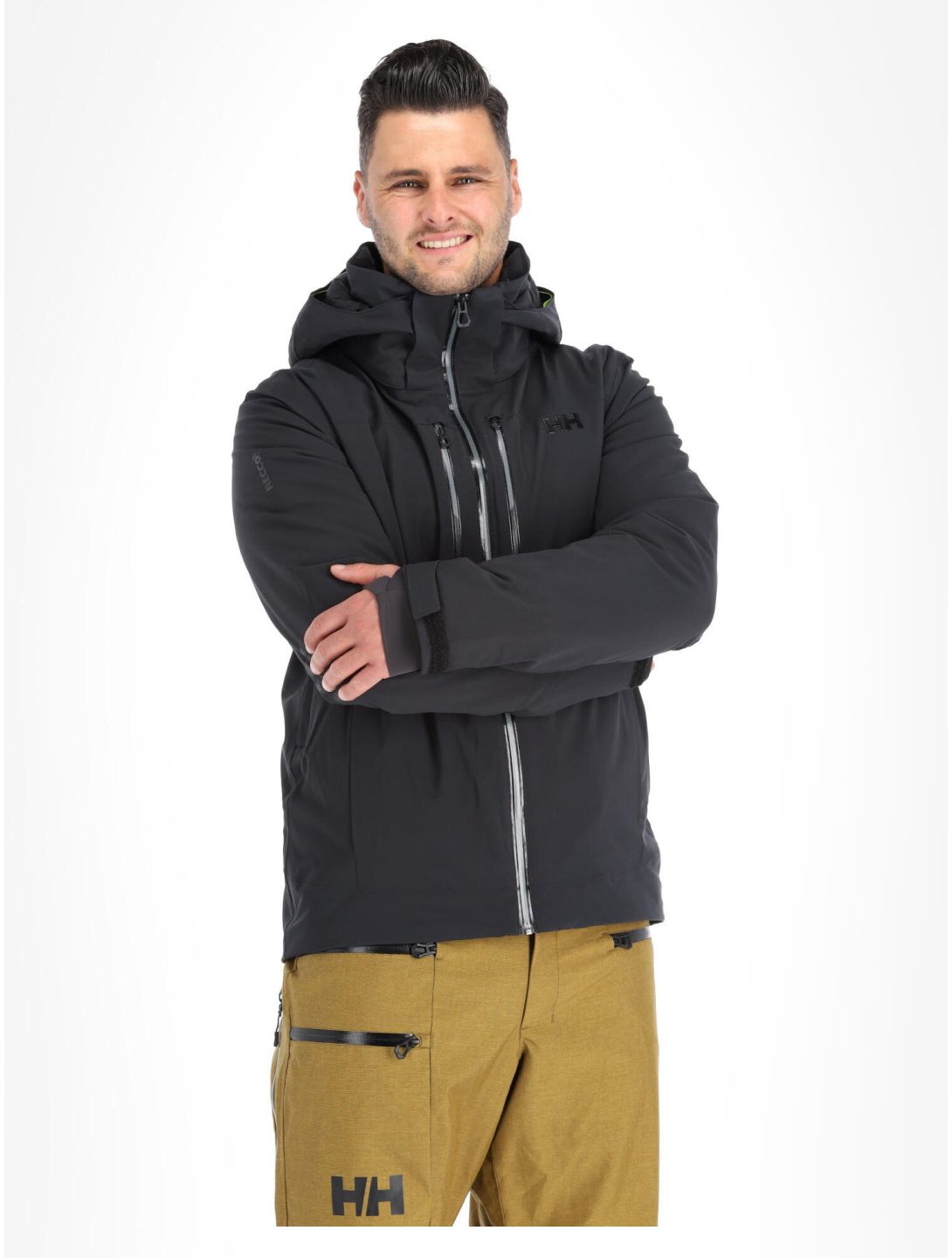 Helly Hansen, Alpha Lifaloft ski-jas heren Black zwart 