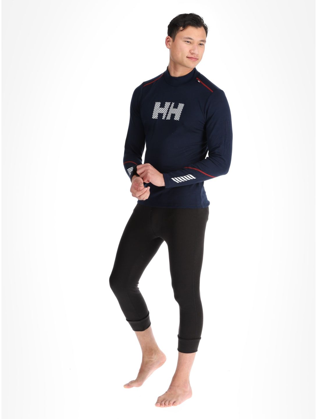 Helly Hansen, Lifa Merino Midw Logo FA Thermoshirt heren Navy Blauw 