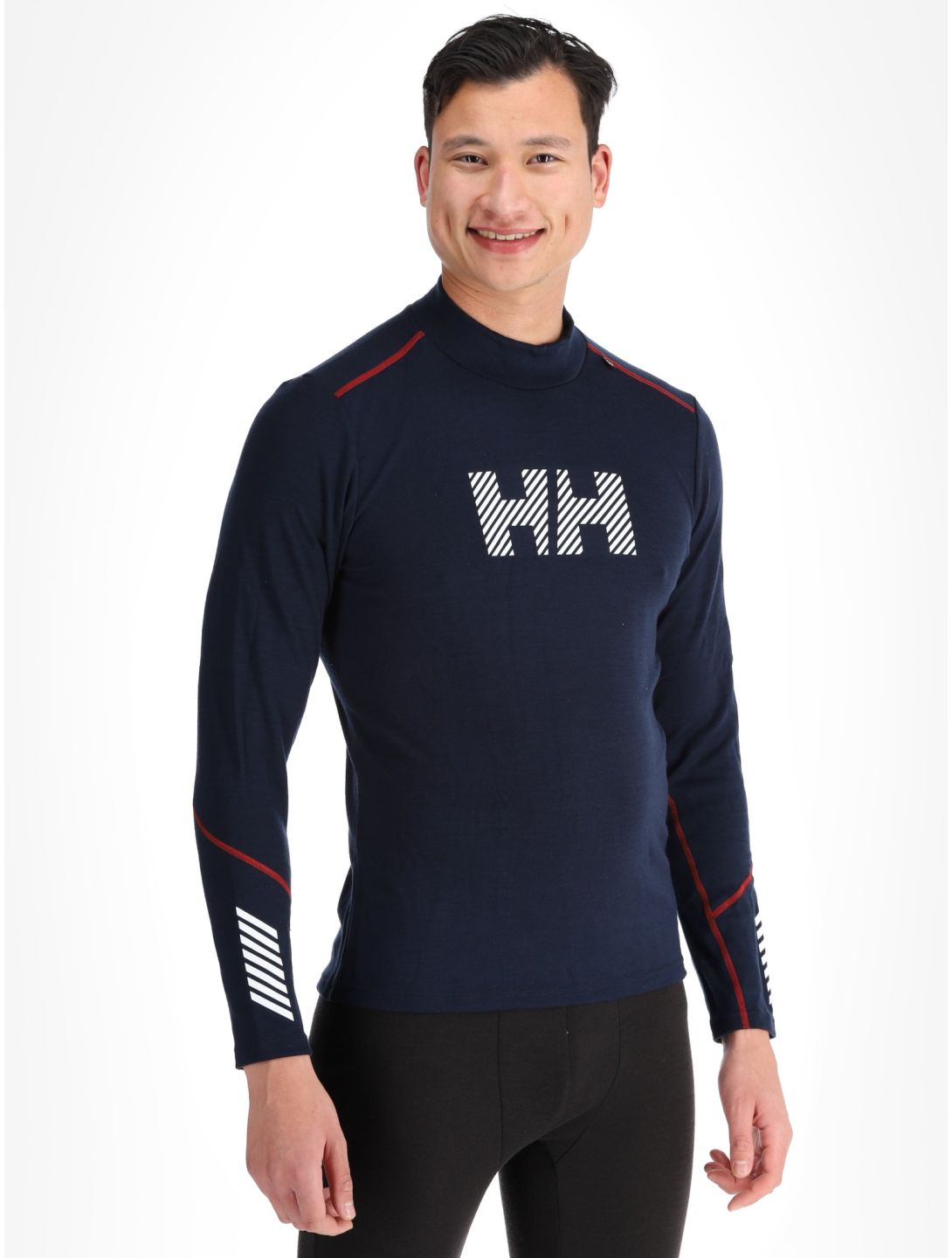 Helly Hansen, Lifa Merino Midw Logo FA Thermoshirt heren Navy Blauw 