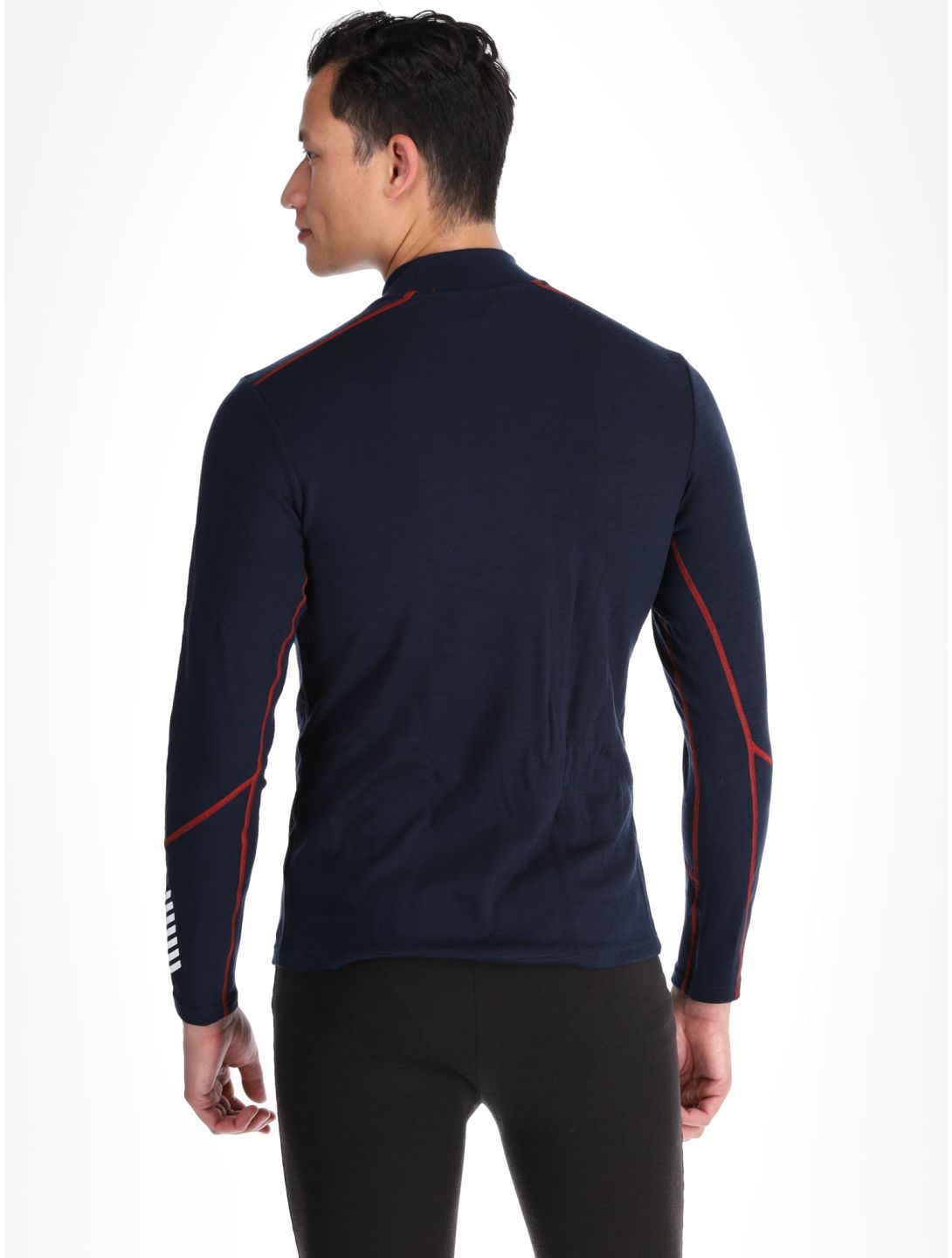 Helly Hansen, Lifa Merino Midw Logo FA Thermoshirt heren Navy Blauw 