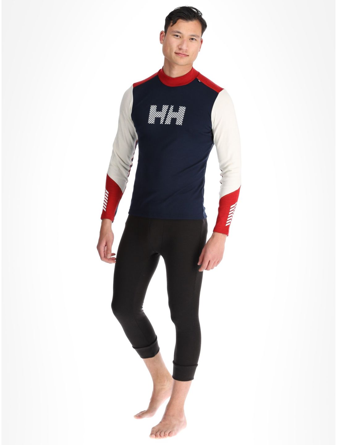 Helly Hansen, Lifa Merino Midw Logo FA Thermoshirt heren Offwhite Wit 