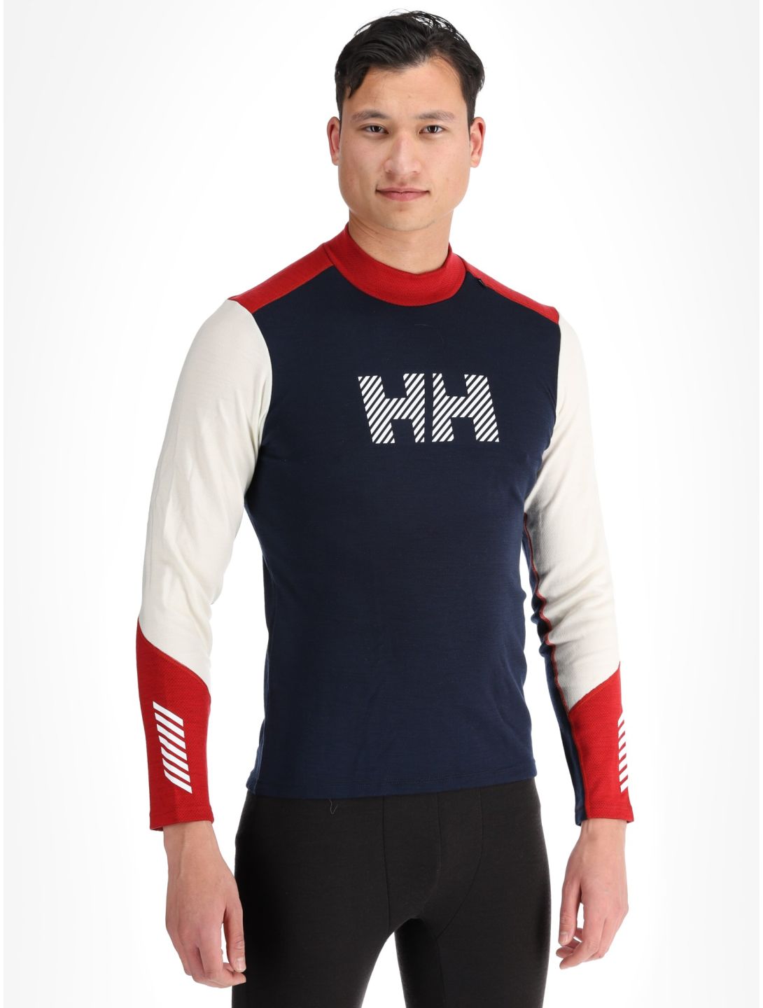 Helly Hansen, Lifa Merino Midw Logo FA Thermoshirt heren Offwhite Wit 