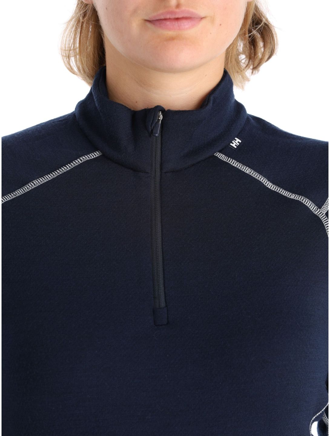 Helly Hansen, W Lifa Merino Midweight 1/2 Zip skipully dames Navy blauw 