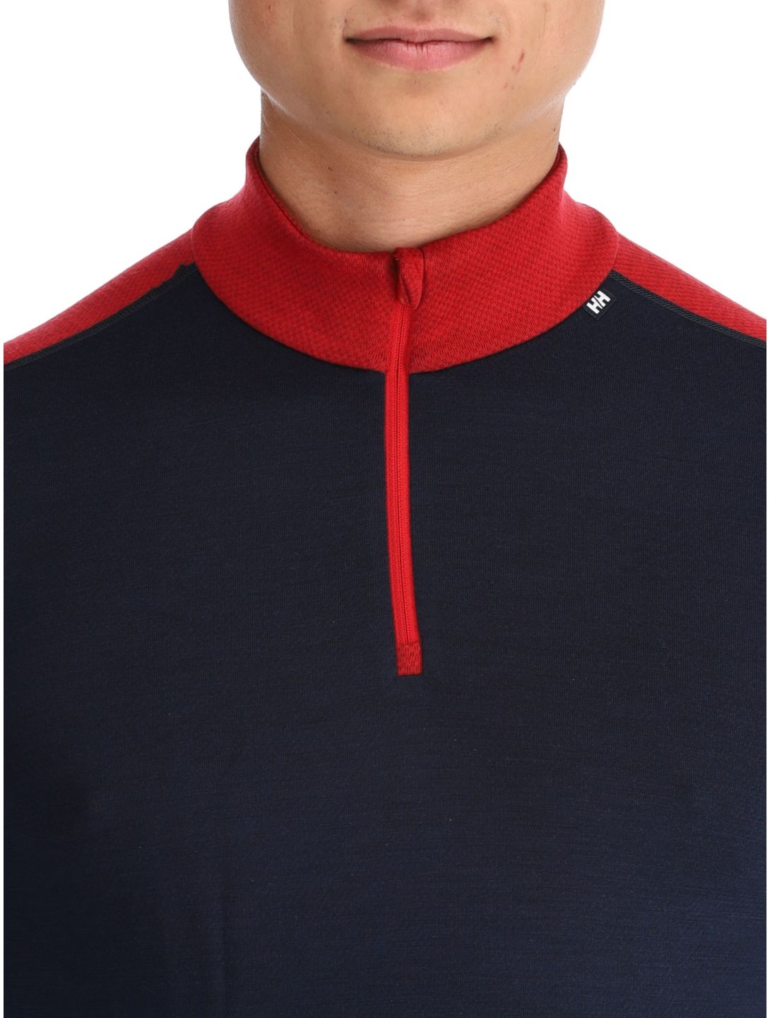 Helly Hansen, Lifa Merino Midweight 1/2 Zip GA Ski pully heren Navy Blauw 