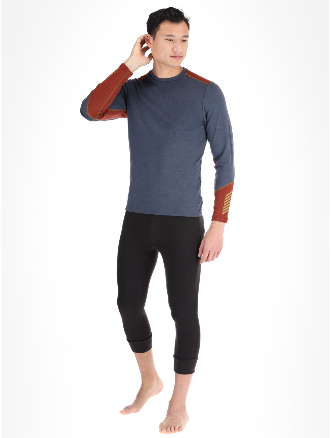 Helly Hansen, Lifa Merino Midweight Crew FA Thermoshirt heren Alpine Frost Grijs 