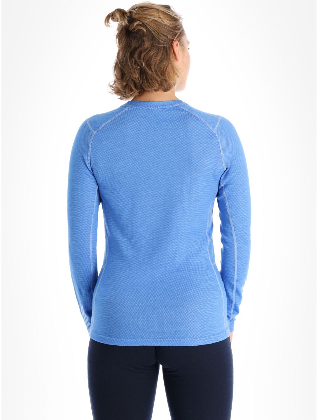 Helly Hansen, Lifa Merino Midweight Graphic thermoshirt dames Ultra Blue Star Pixel blauw 