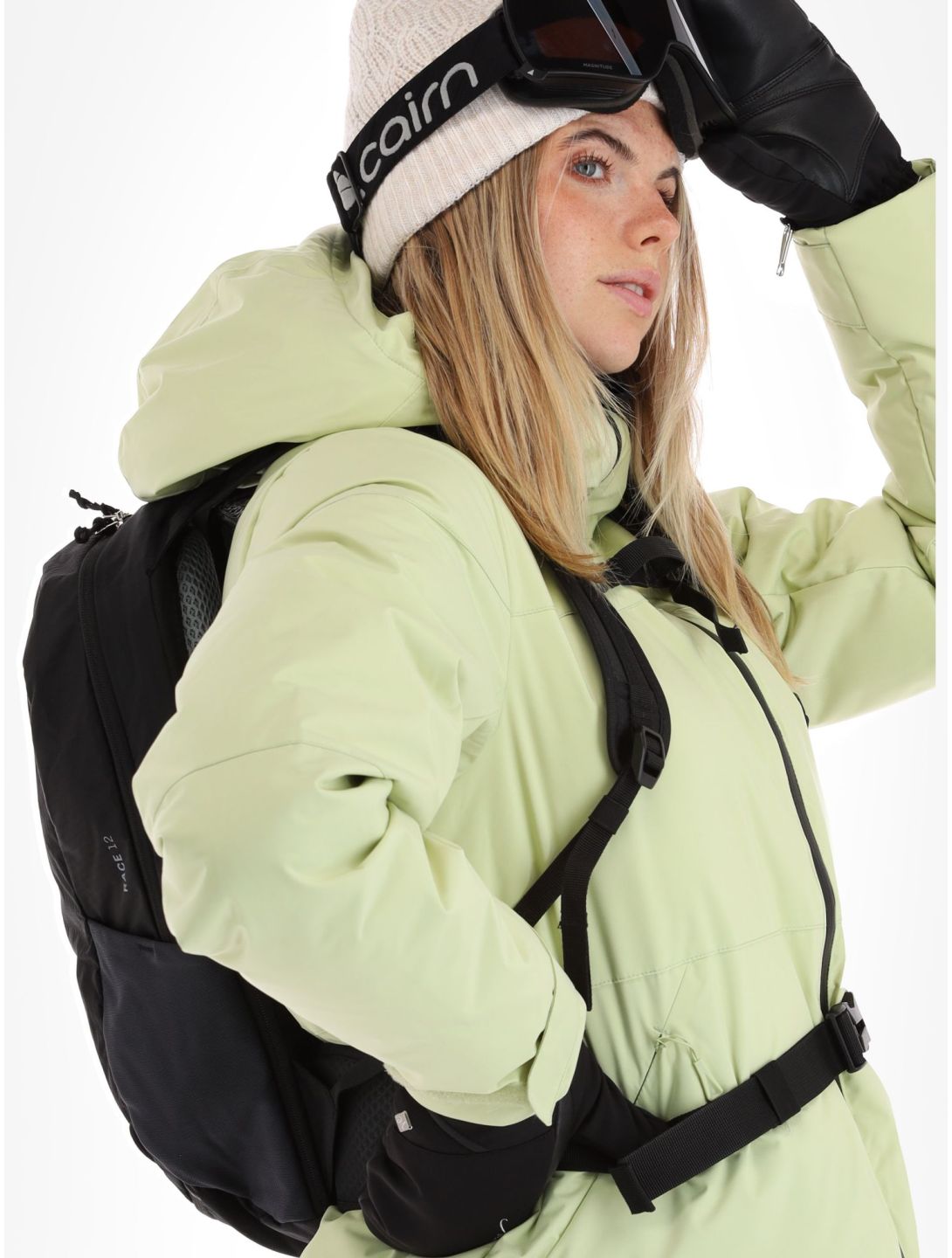 Helly Hansen, Nora Short Puffy ski-jas dames Iced Matcha groen 