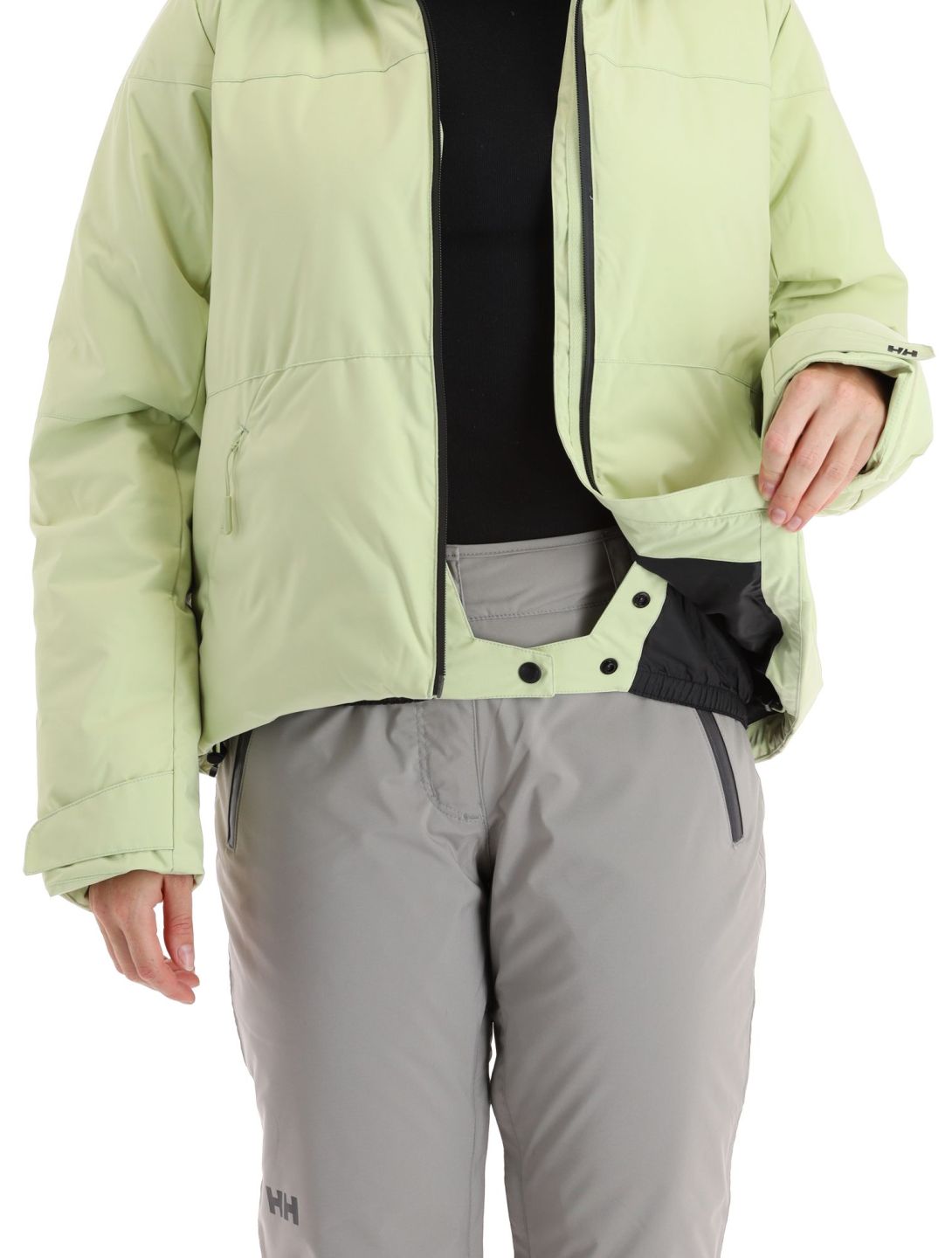 Helly Hansen, Nora Short Puffy ski-jas dames Iced Matcha groen 