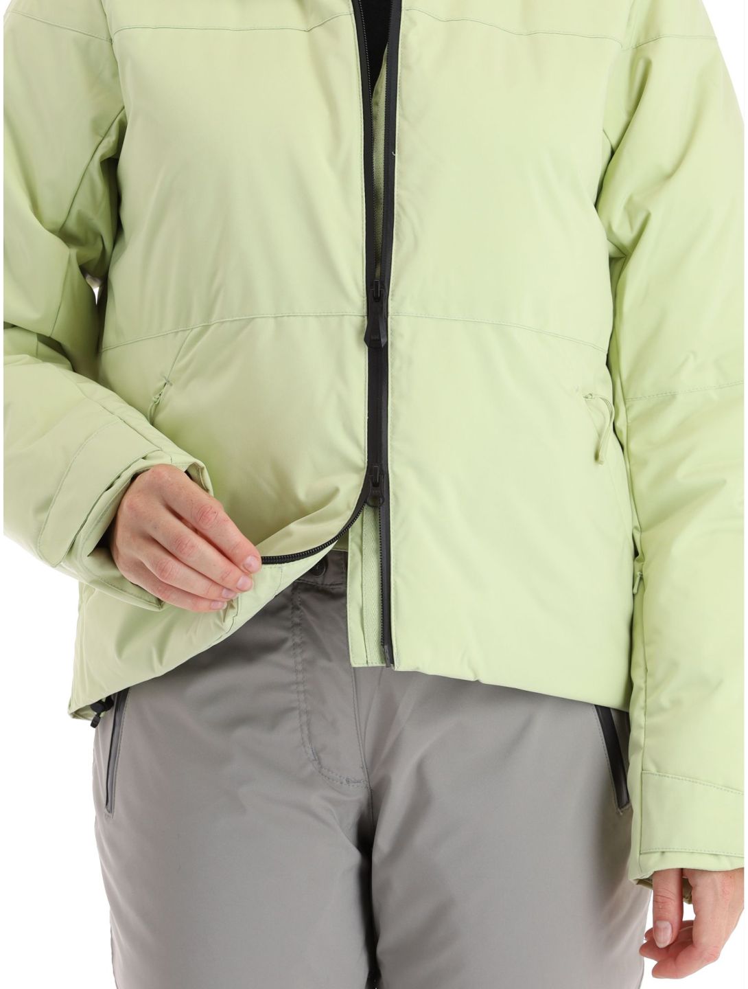 Helly Hansen, Nora Short Puffy ski-jas dames Iced Matcha groen 