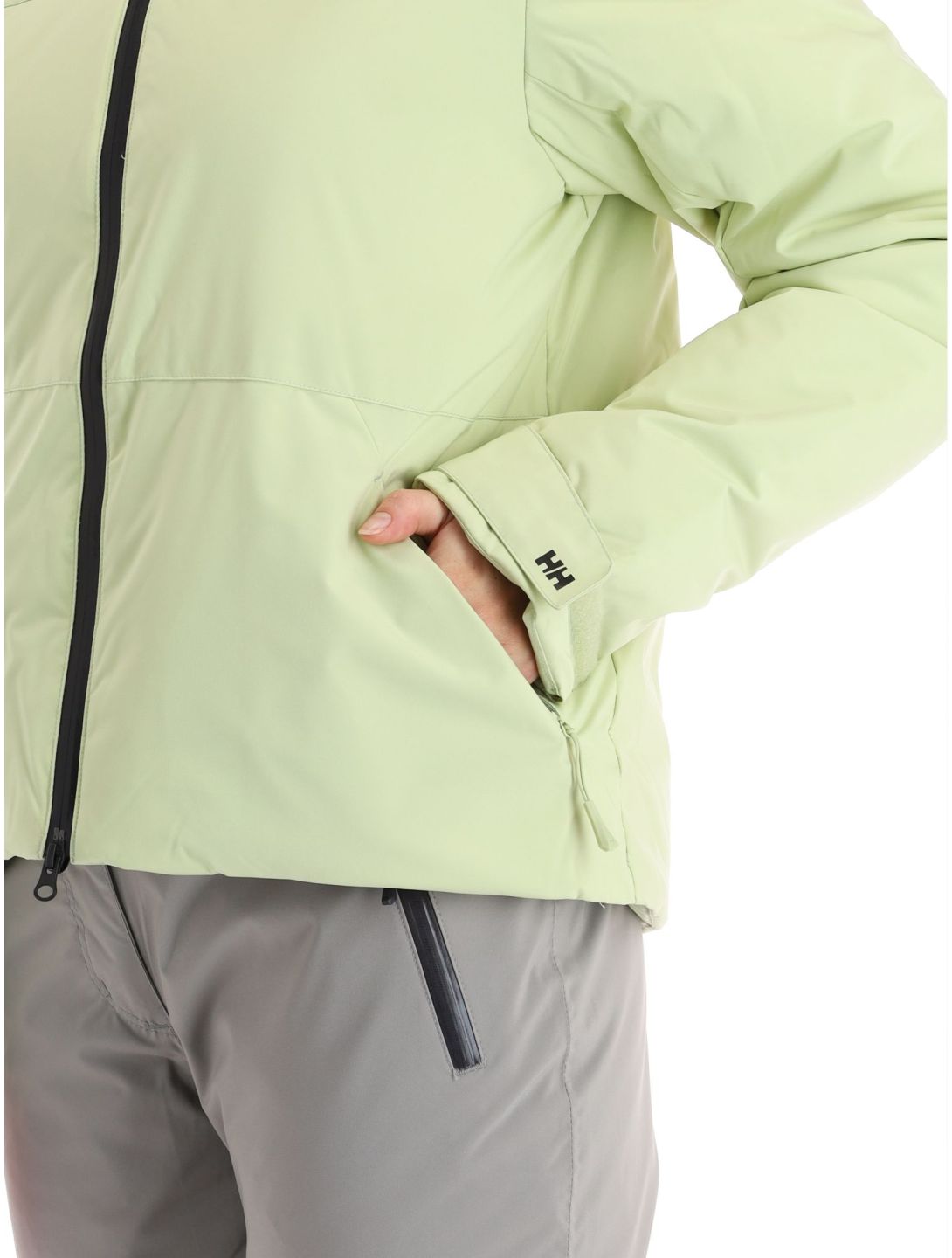 Helly Hansen, Nora Short Puffy ski-jas dames Iced Matcha groen 