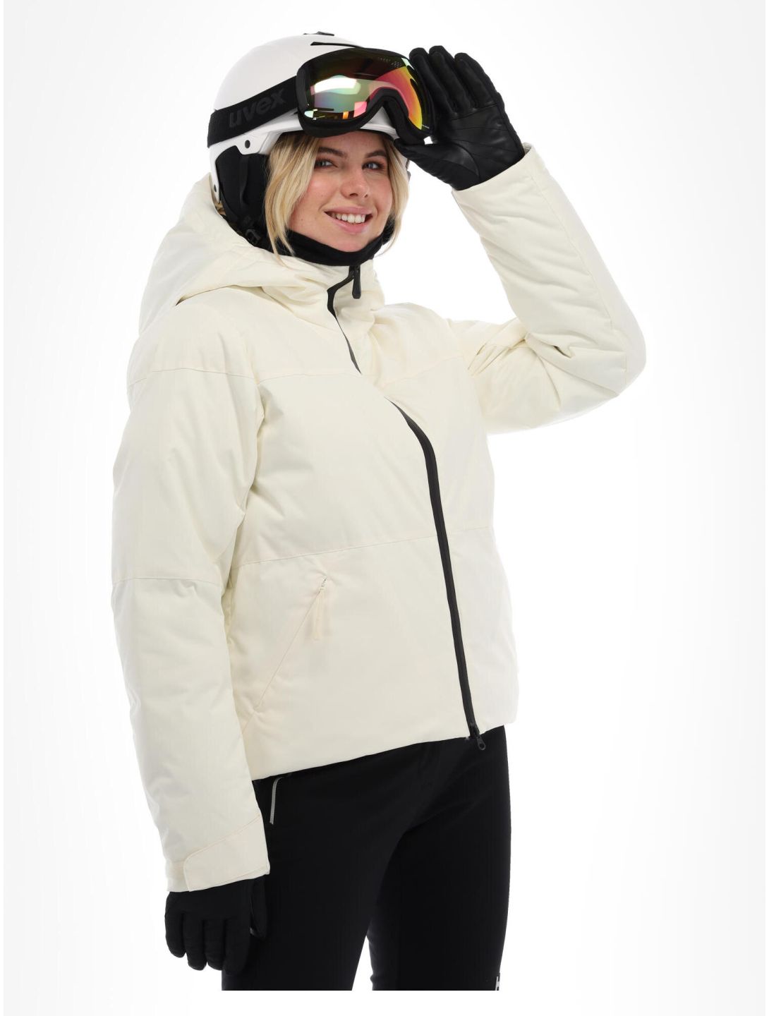 Helly Hansen, W Nora Short Puffy ski-jas dames Snow wit 