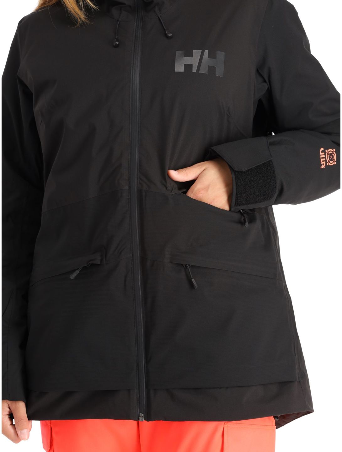 Helly Hansen, Powchaser 2.0 ski-jas dames Black zwart 