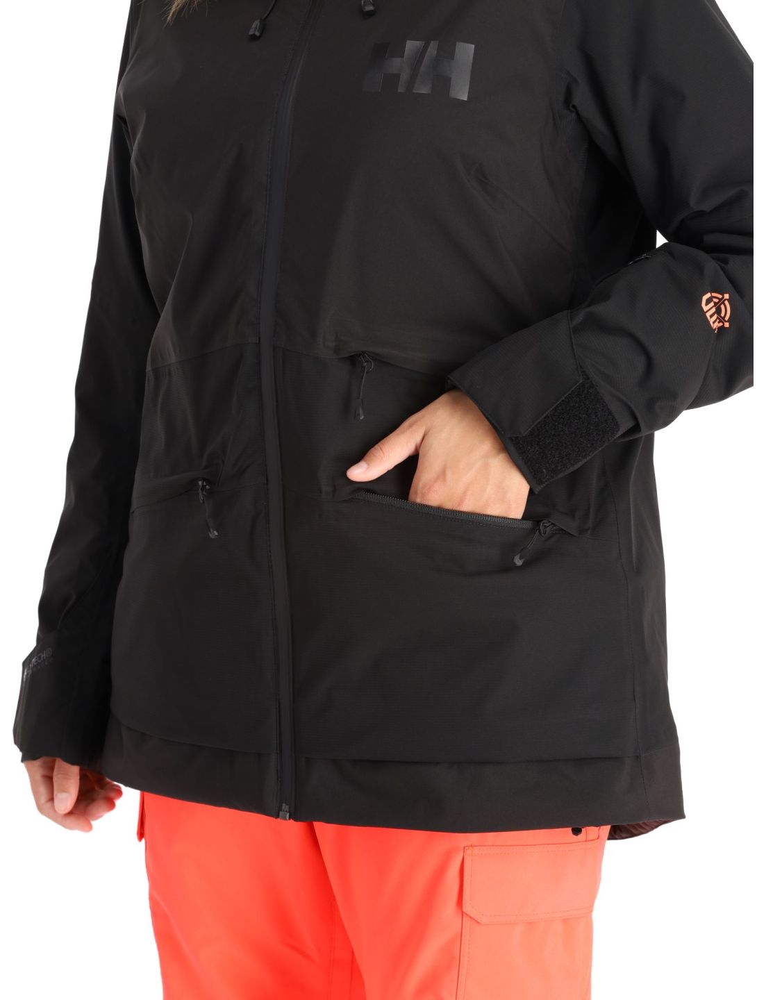 Helly Hansen, Powchaser 2.0 ski-jas dames Black zwart 