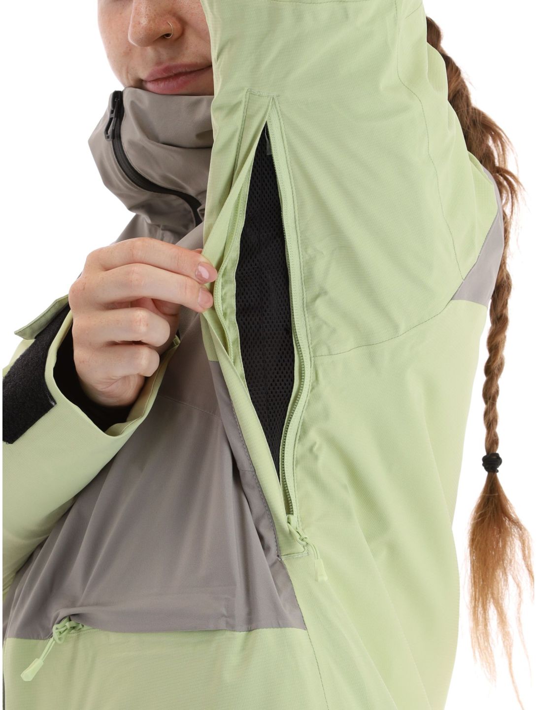 Helly Hansen, Powchaser 2.0 ski-jas dames Iced Matcha groen 