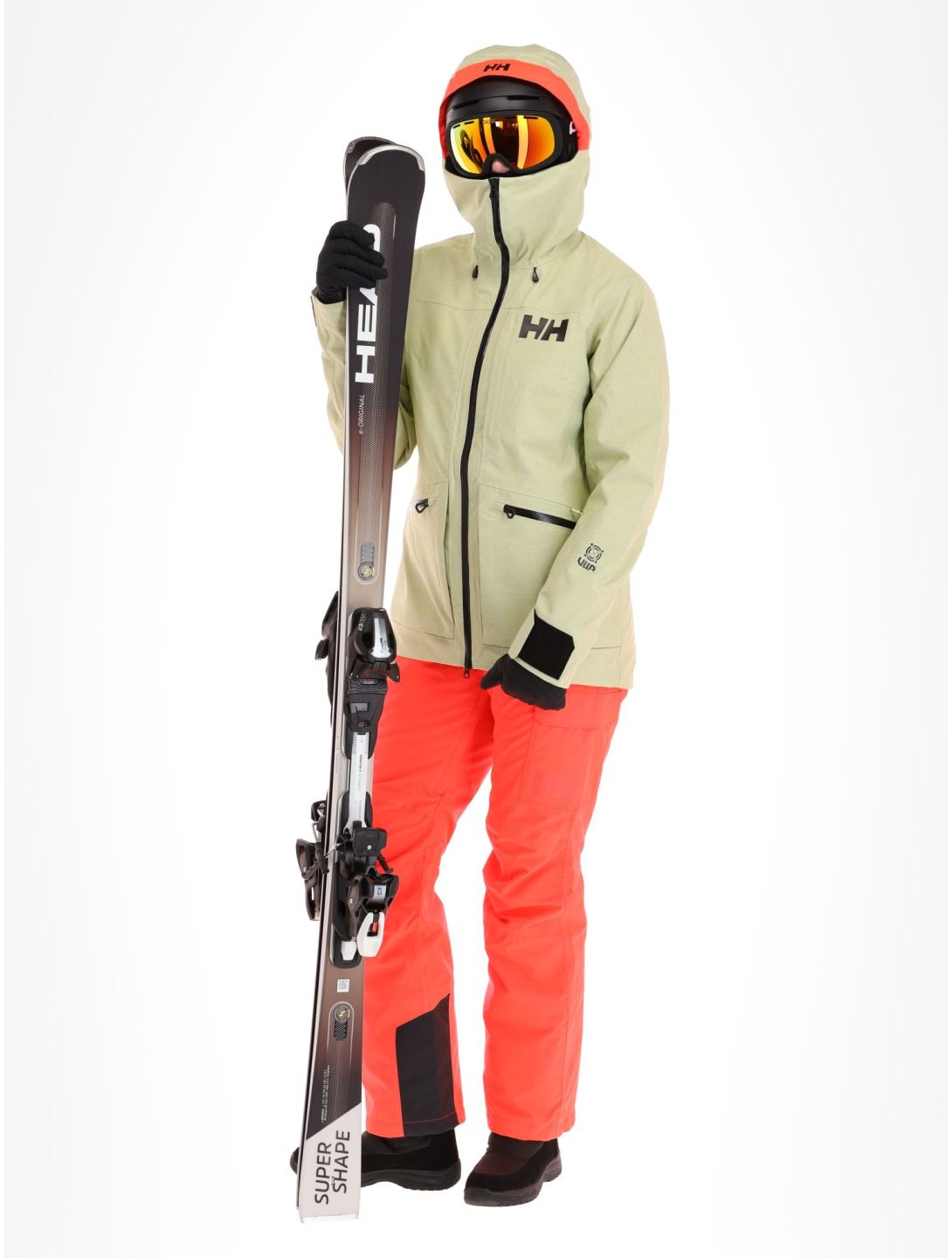 Helly Hansen, Powderqueen 3.0 ski-jas dames Iced Matcha groen 