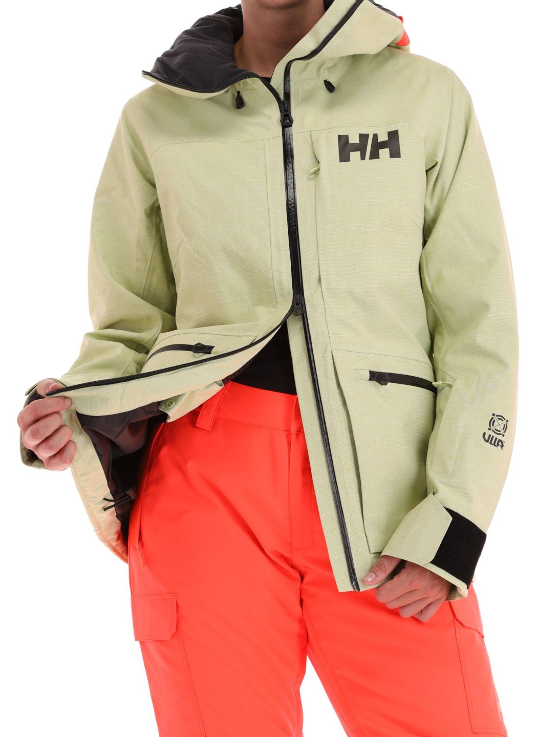 Helly Hansen, Powderqueen 3.0 ski-jas dames Iced Matcha groen 