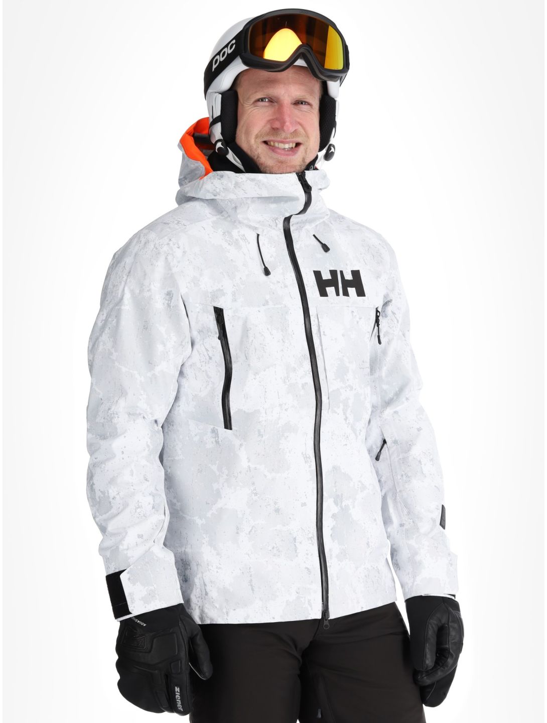 Helly Hansen, Sogn Shell 2.0 AB Hardshell jas heren Grey Fog Snow Camo AOP Grijs, Wit 