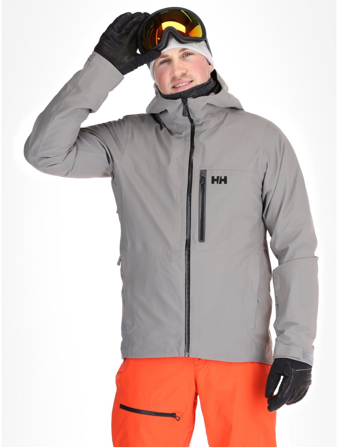 Helly Hansen, Swift 3L Shell AB Hardshell jas heren Concrete Grijs 