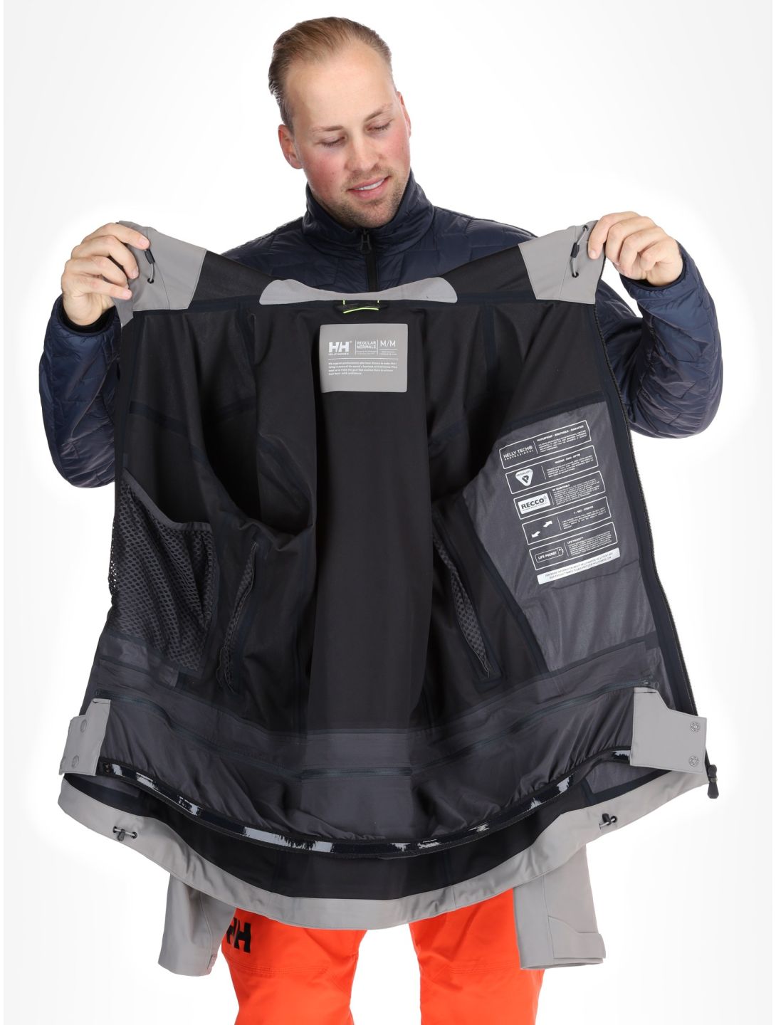 Helly Hansen, Swift 3L Shell AB Hardshell jas heren Concrete Grijs 