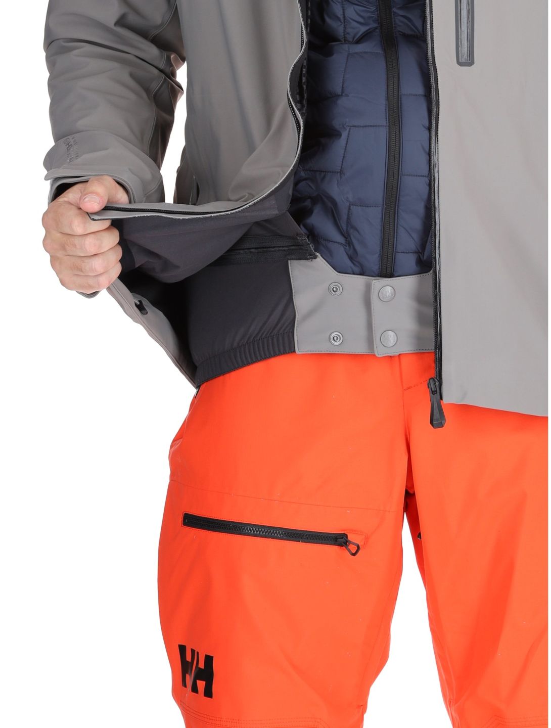 Helly Hansen, Swift 3L Shell AB Hardshell jas heren Concrete Grijs 