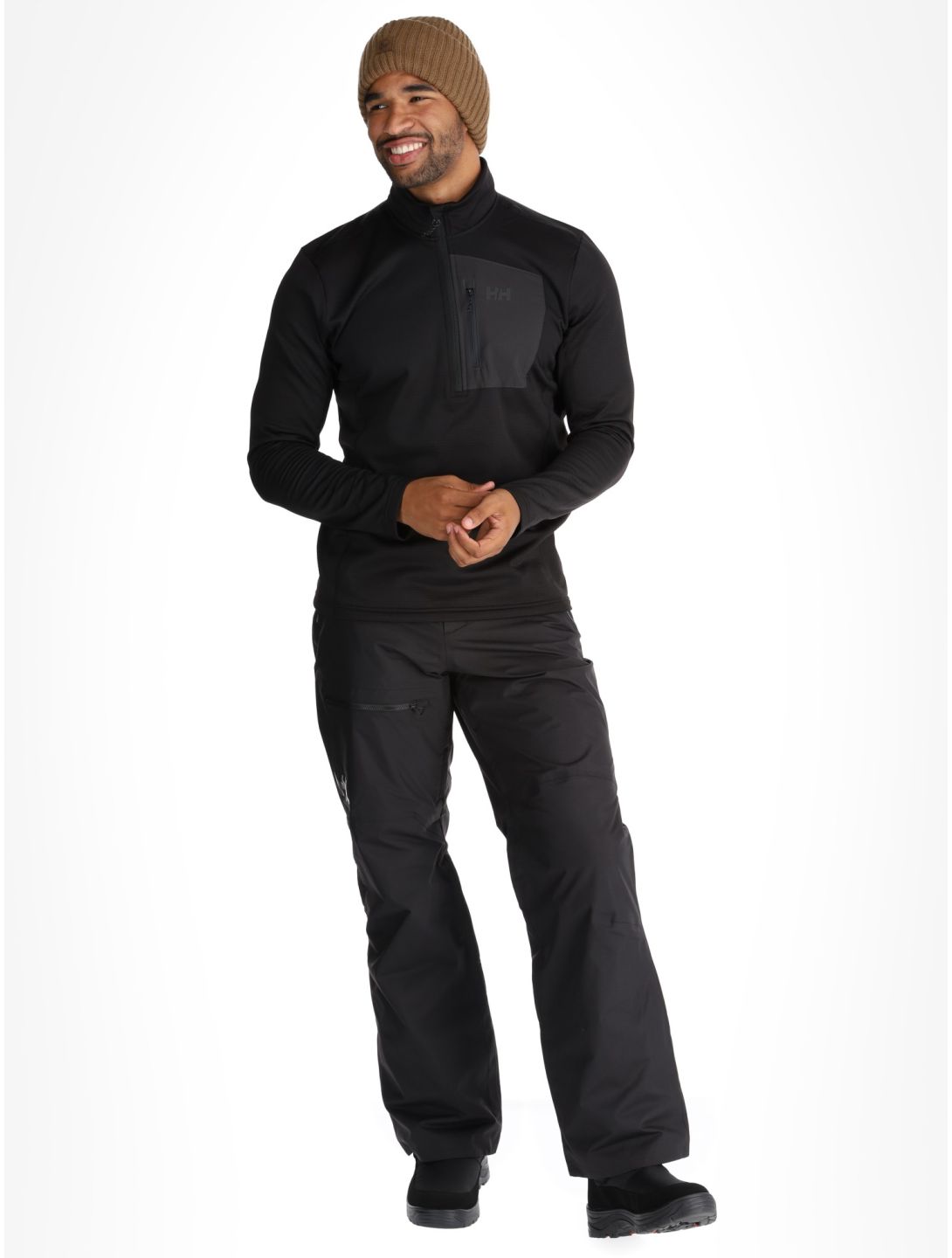 Helly Hansen, Versalite 1/2 Zip skipully heren Black zwart 