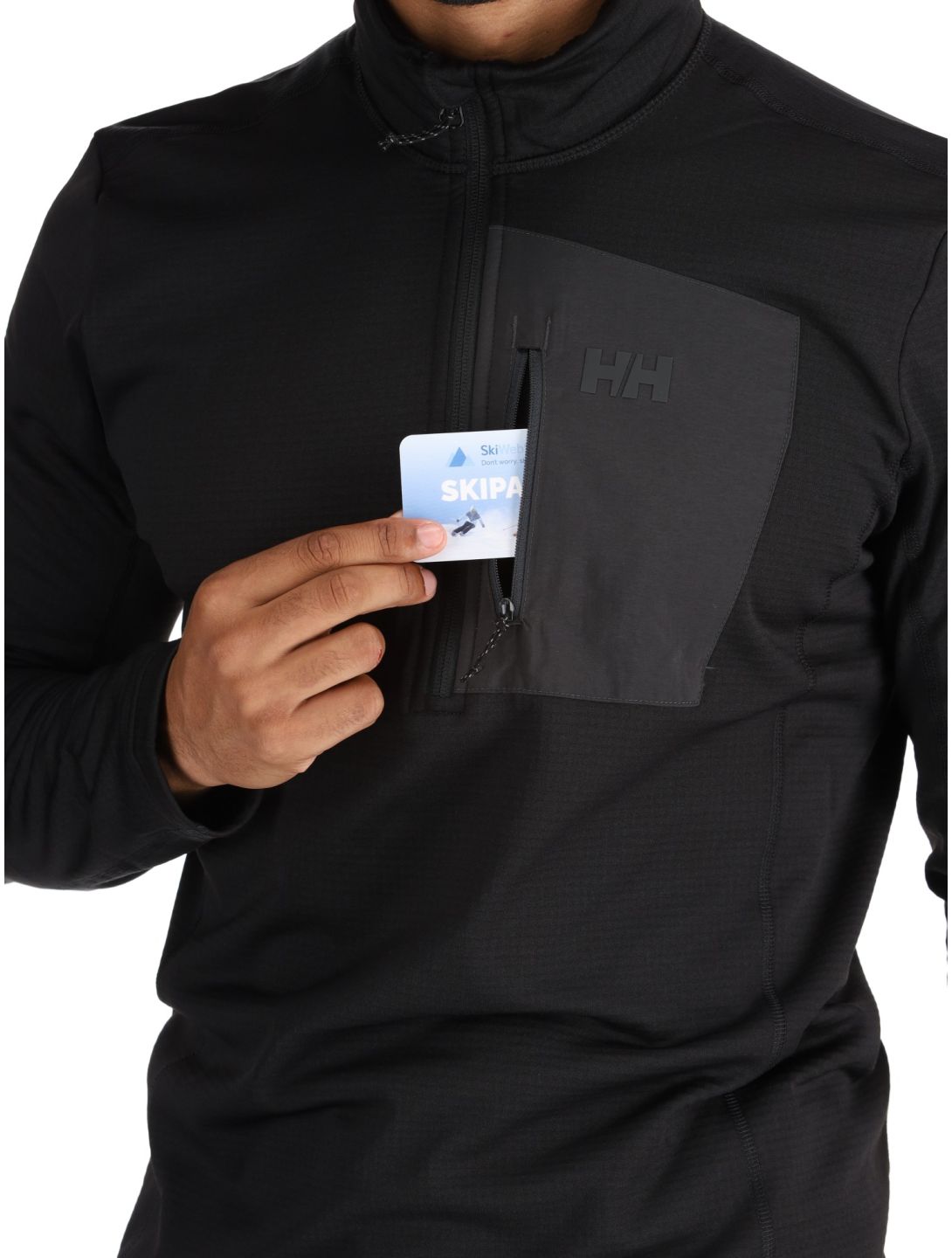 Helly Hansen, Versalite 1/2 Zip skipully heren Black zwart 