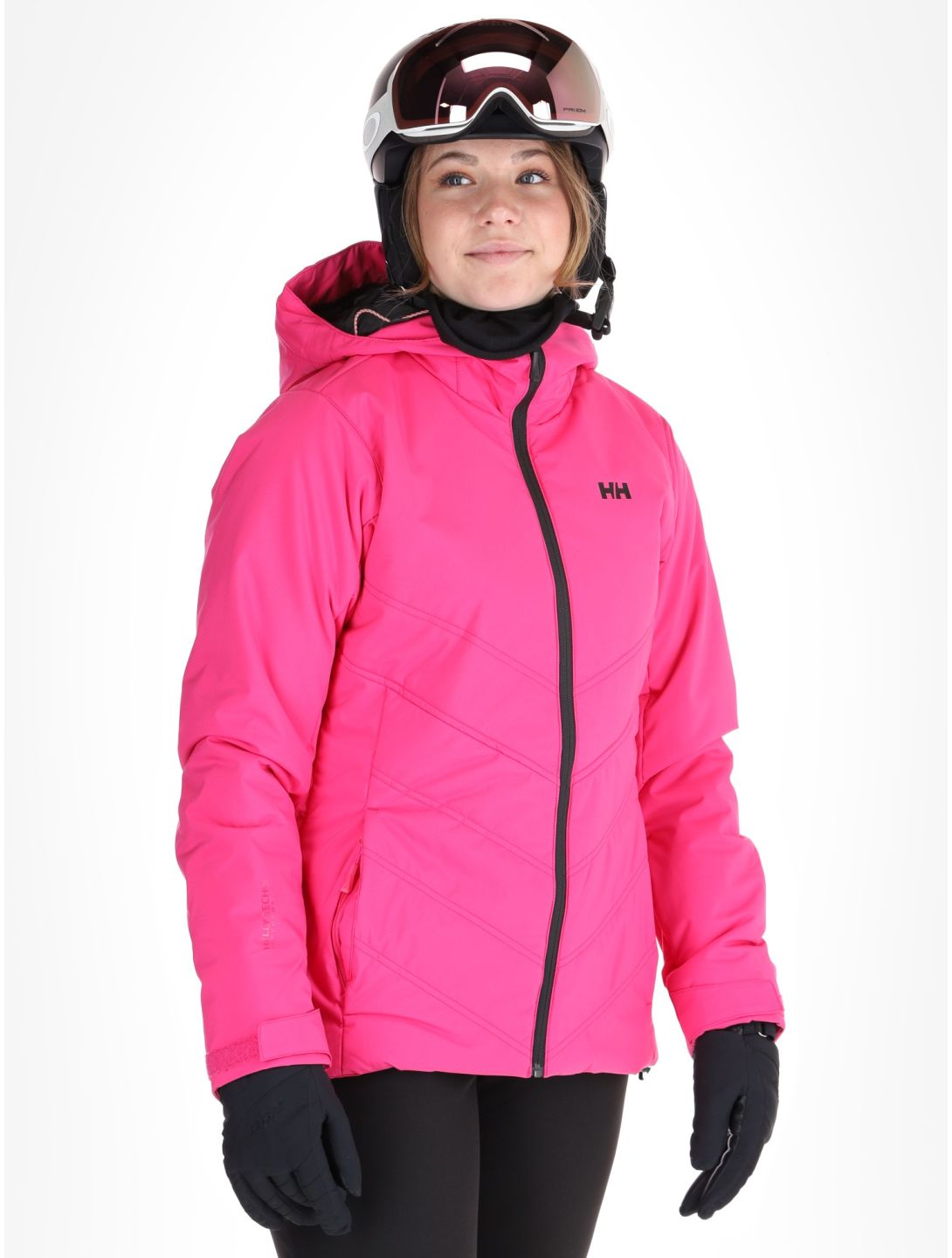 Helly Hansen, W Alpine Insulated AA Jas gevoerd dames Dragon Fruit Black Roze, Zwart 