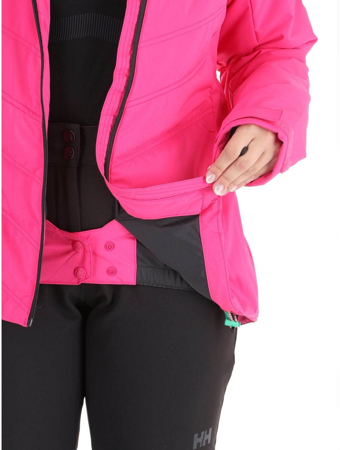 Helly Hansen, W Alpine Insulated AA Jas gevoerd dames Dragon Fruit Black Roze, Zwart 