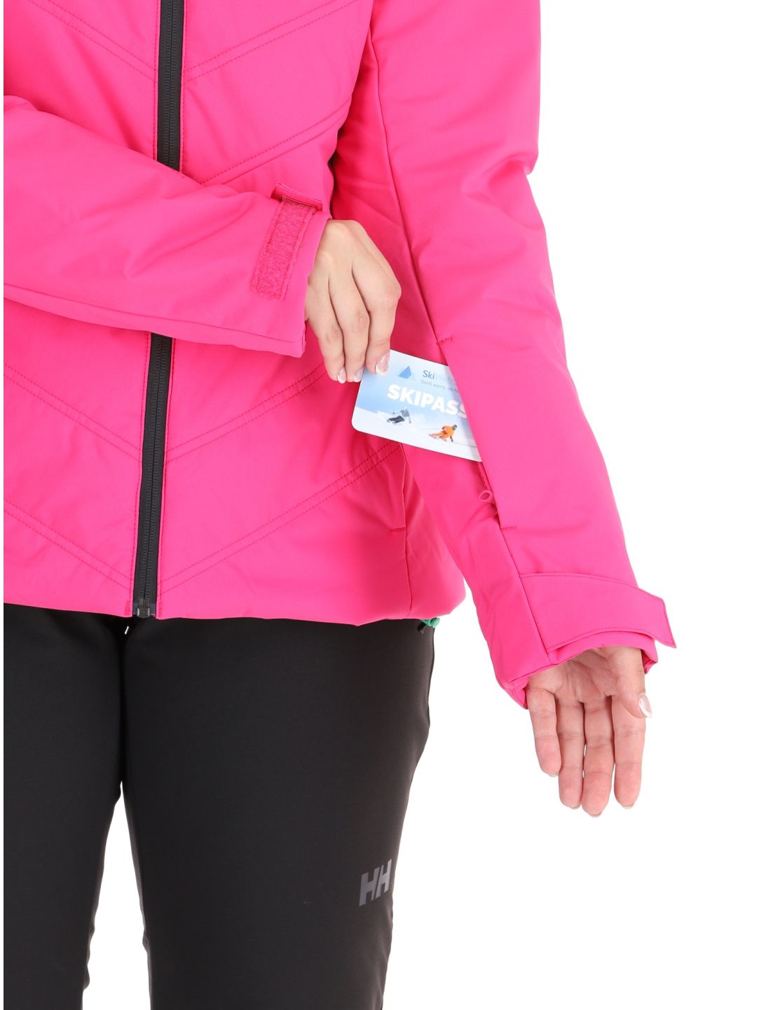 Helly Hansen, W Alpine Insulated AA Jas gevoerd dames Dragon Fruit Black Roze, Zwart 