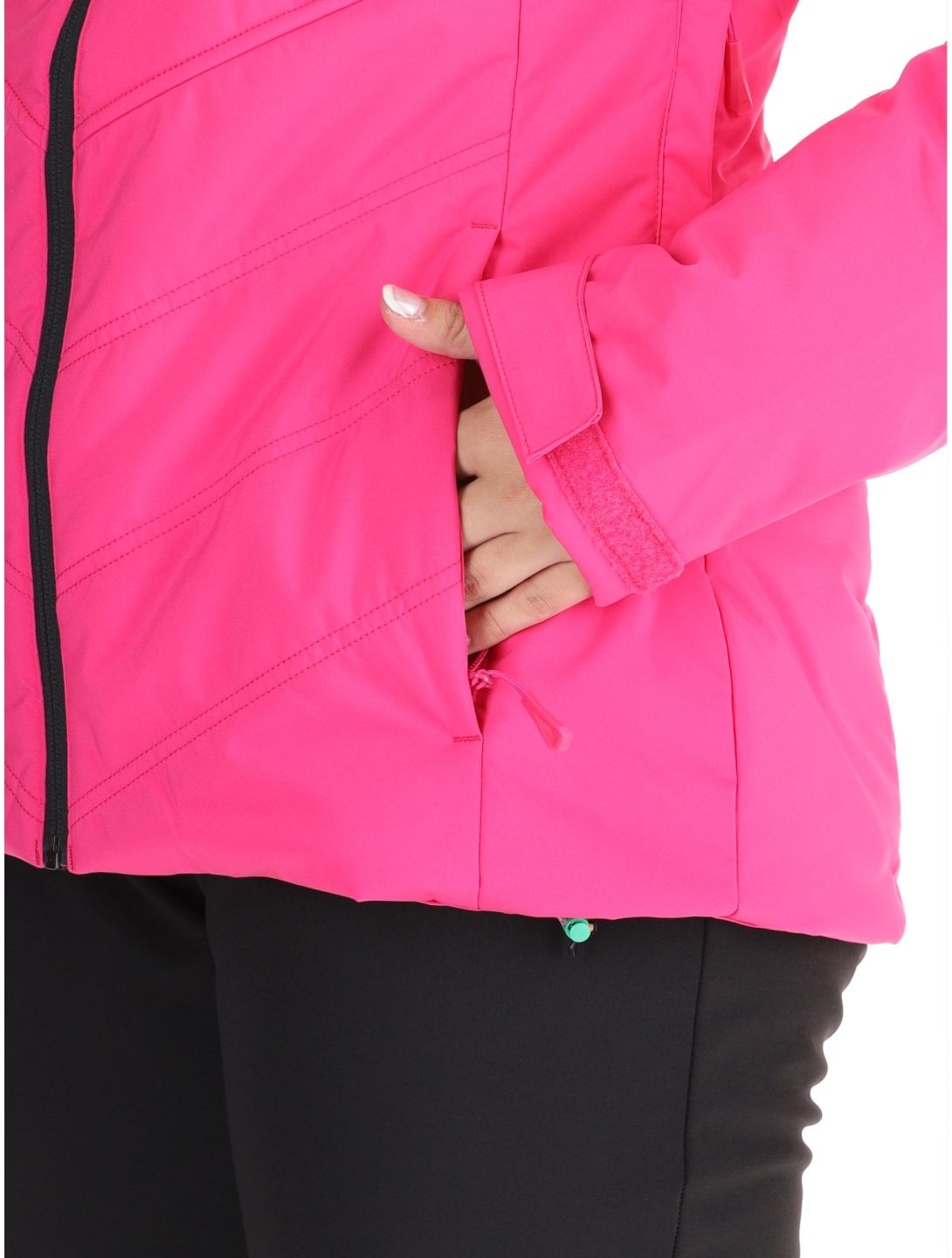 Helly Hansen, W Alpine Insulated AA Jas gevoerd dames Dragon Fruit Black Roze, Zwart 