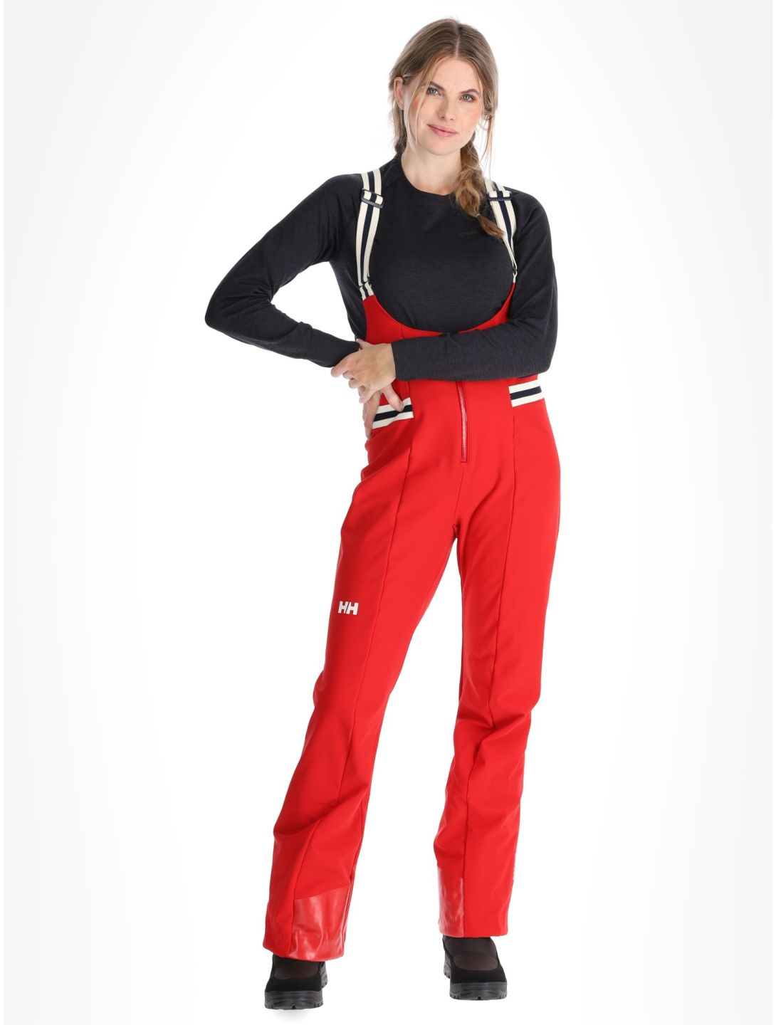 Helly Hansen, W Avanti Softshell Bib BC Skibroek Softshell dames Red Rood 