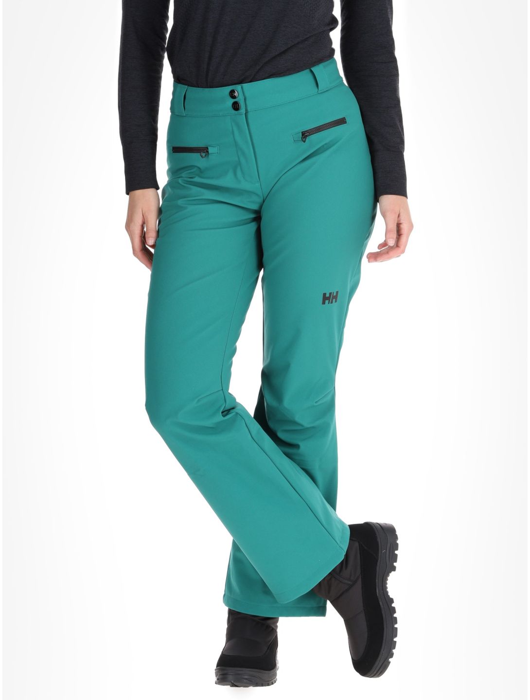 Helly Hansen, W Bellissimo 2 BC Skibroek Softshell dames Emerald Groen 