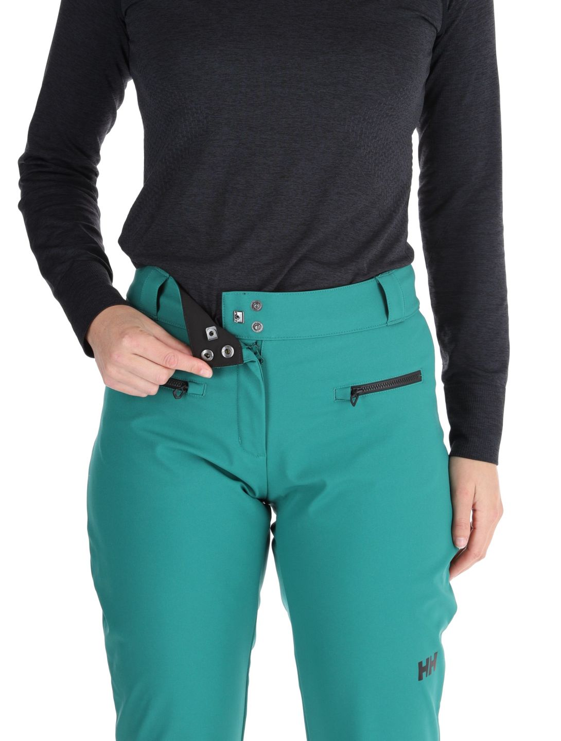 Helly Hansen, W Bellissimo 2 BC Skibroek Softshell dames Emerald Groen 