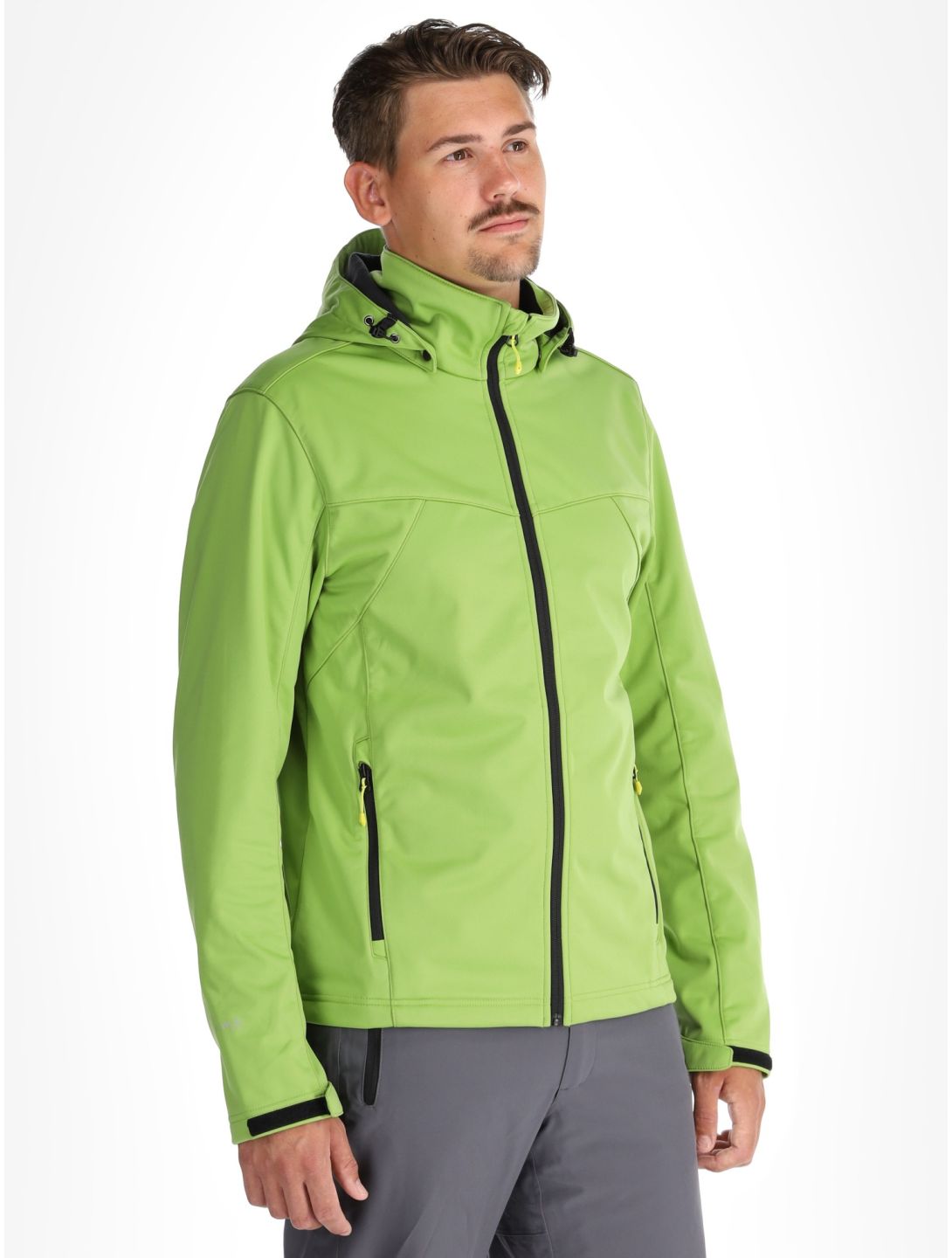 Icepeak, Biggs softshell ski-jas heren Asparagus groen 