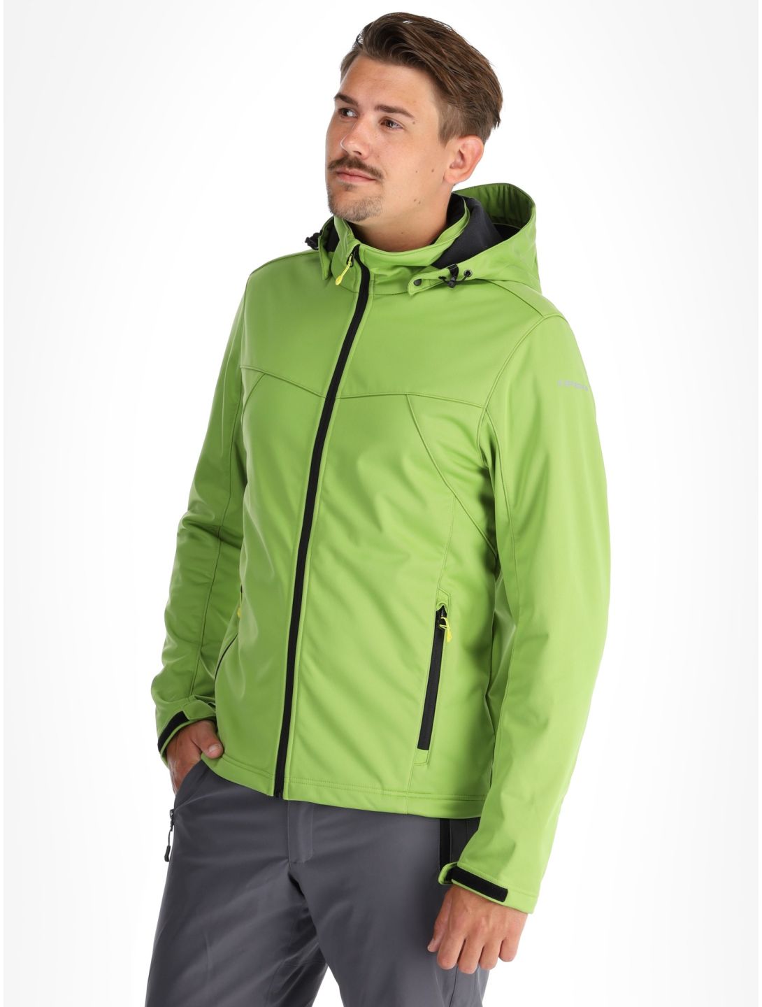 Icepeak, Biggs softshell ski-jas heren Asparagus groen 