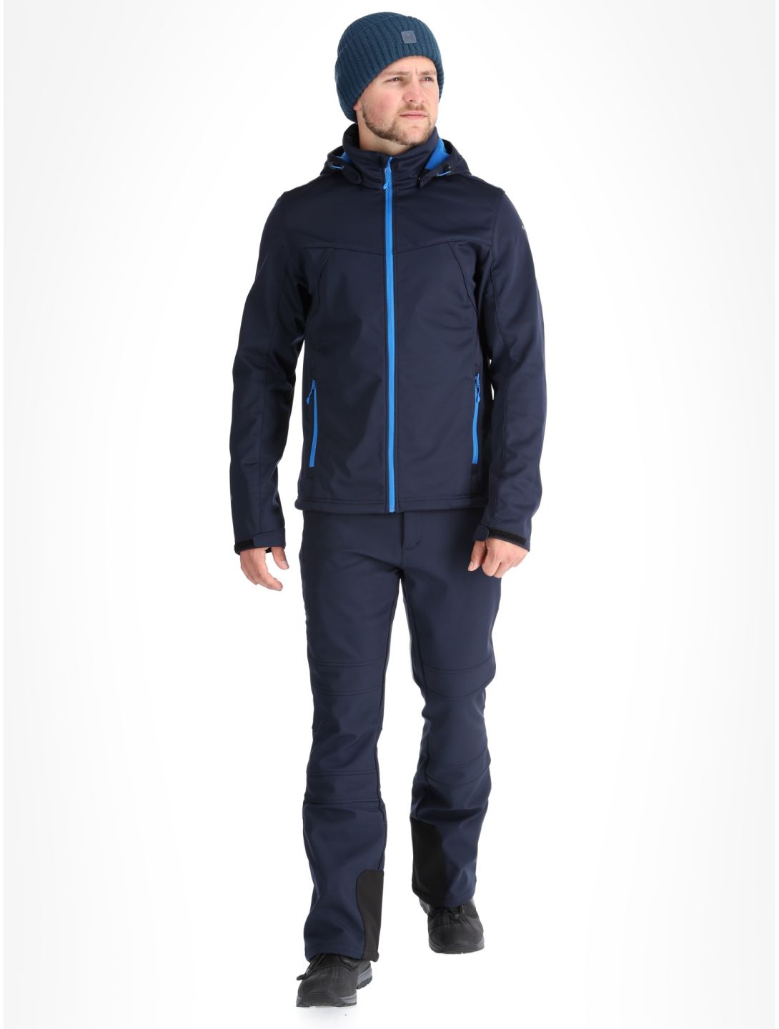 Icepeak, Biggs softshell ski-jas heren Blauw blauw 