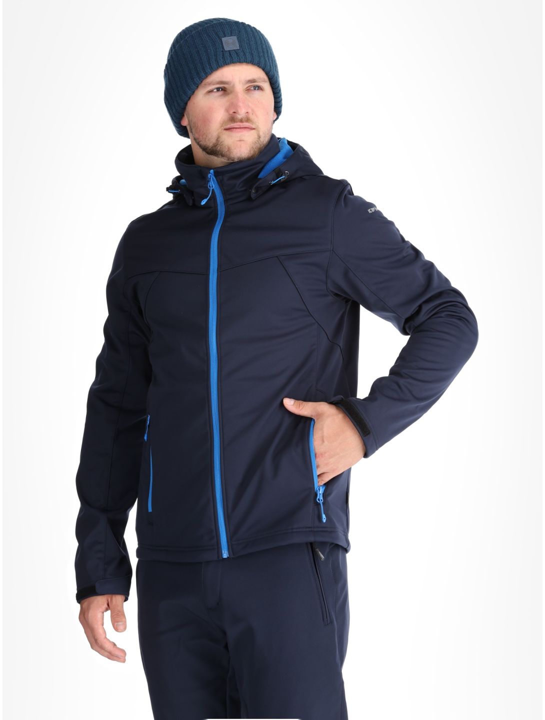 Icepeak, Biggs softshell ski-jas heren Blauw blauw 