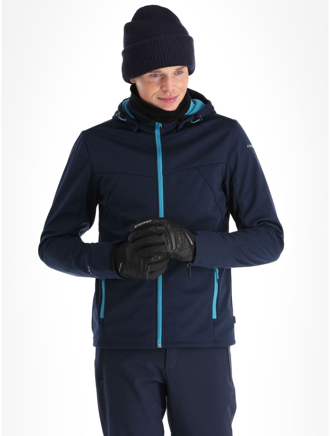 Icepeak, Biggs softshell ski-jas heren dark blauw 