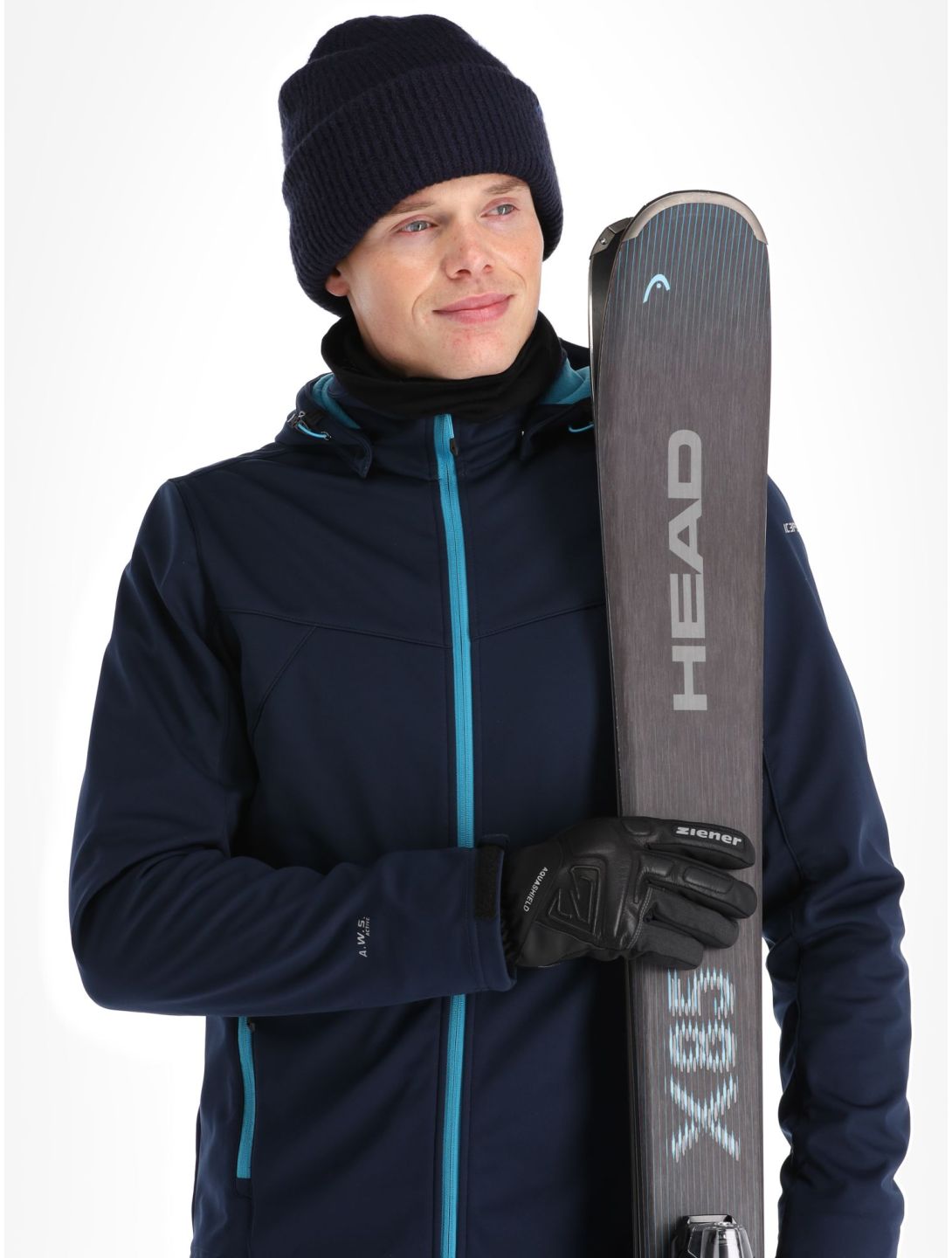 Icepeak, Biggs softshell ski-jas heren dark blauw 